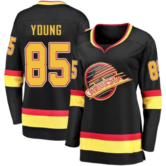 Women's Ty Young Vancouver Canucks 2019/20 Flying Skate Premier Jersey - Black Breakaway